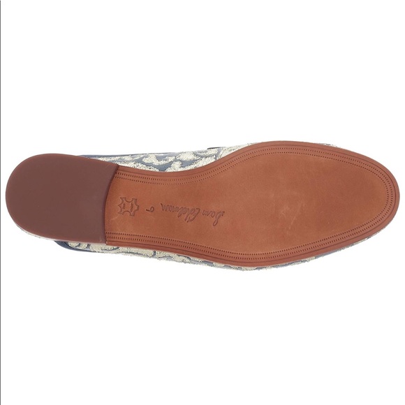 Sam Edelman | Jacquard Gold and Blue Paris Mules - Picture 6 of 8